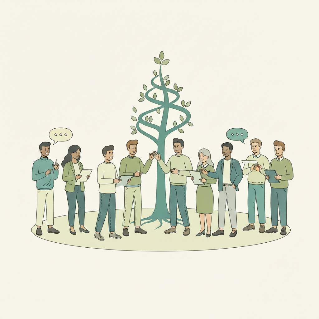 Team som samarbetar kring tillväxt